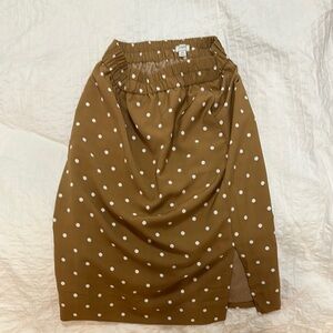 Brown Polka Dot Skirt